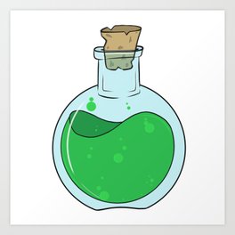 Green Potion Art Print By Urbanorc Society6