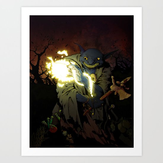 Gobnob the Terrible Art Print