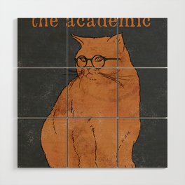 The Academic Vintage Poster Wood Wall Art