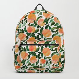 GEORGIA PEACHES Watercolor Peach Print Backpack