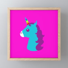 Portrait  of a Unicorn Framed Mini Art Print