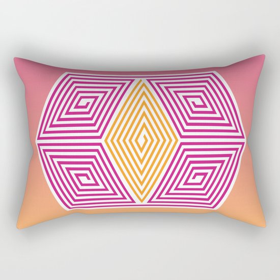 Geometric lines Rectangular Pillow