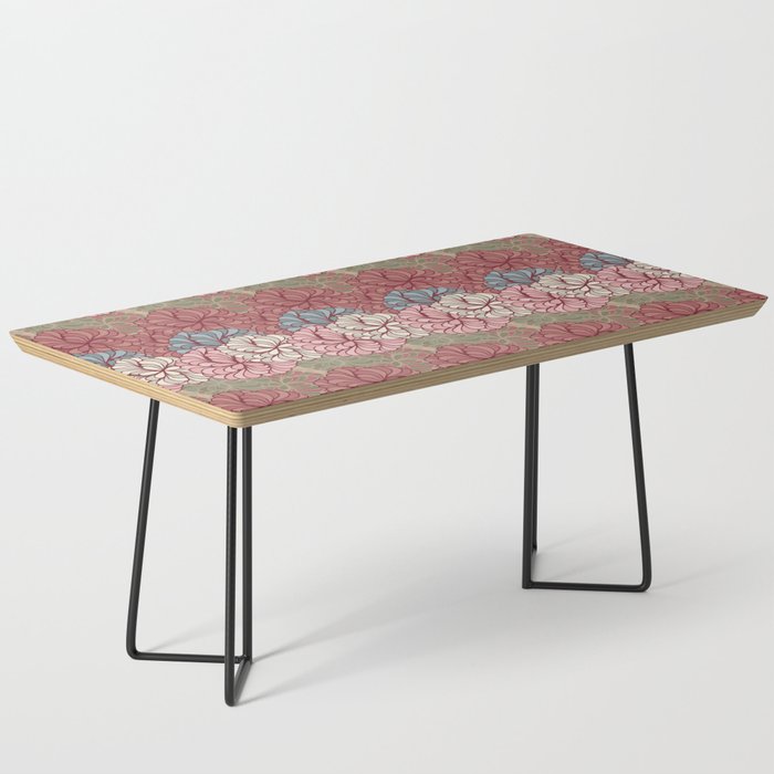 deep red and pink floral aesthetic dahlia garden flowers Coffee Table