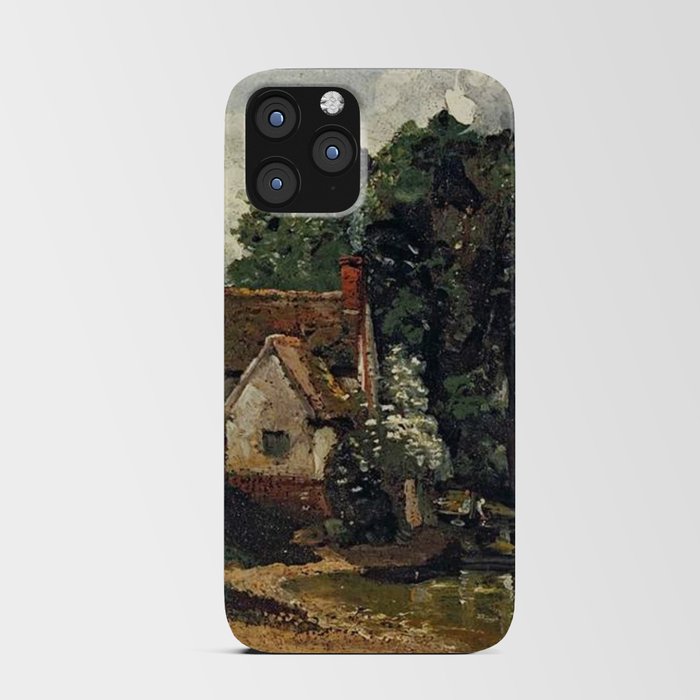 Vintage painting of a house by John Constable iPhone Card Case