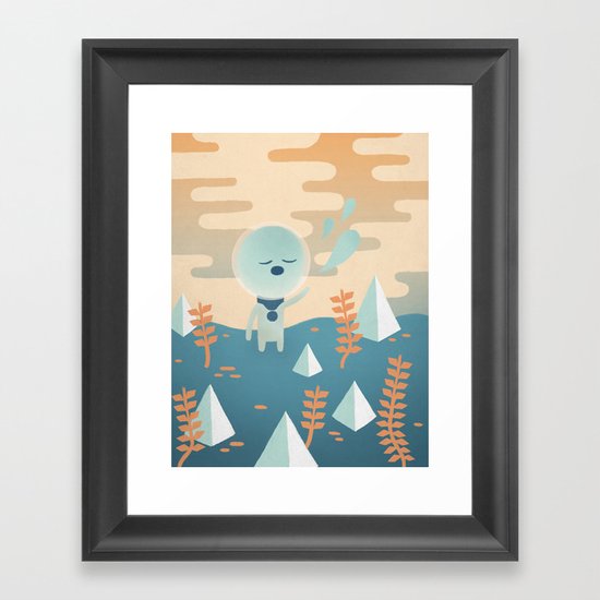 Space Traveler Framed Art Print