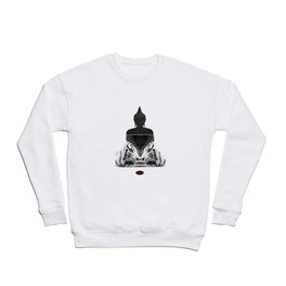 White Tiger Buddha Crewneck Sweatshirt