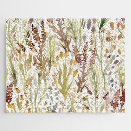 Watercolor Wildflowers and Weeds Jigsaw Puzzle