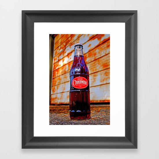 Refreshing Cheerwine Framed Art Print