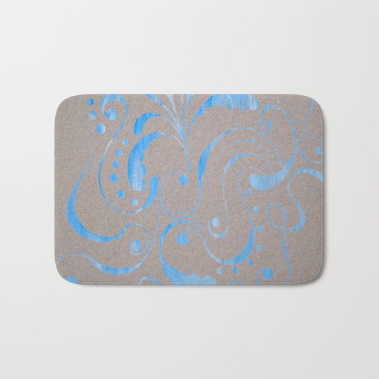 marbled design Bath Mat