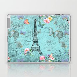 Paris - my blue love Laptop Skin