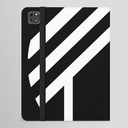 Black and white geometric minimal iPad Folio Case