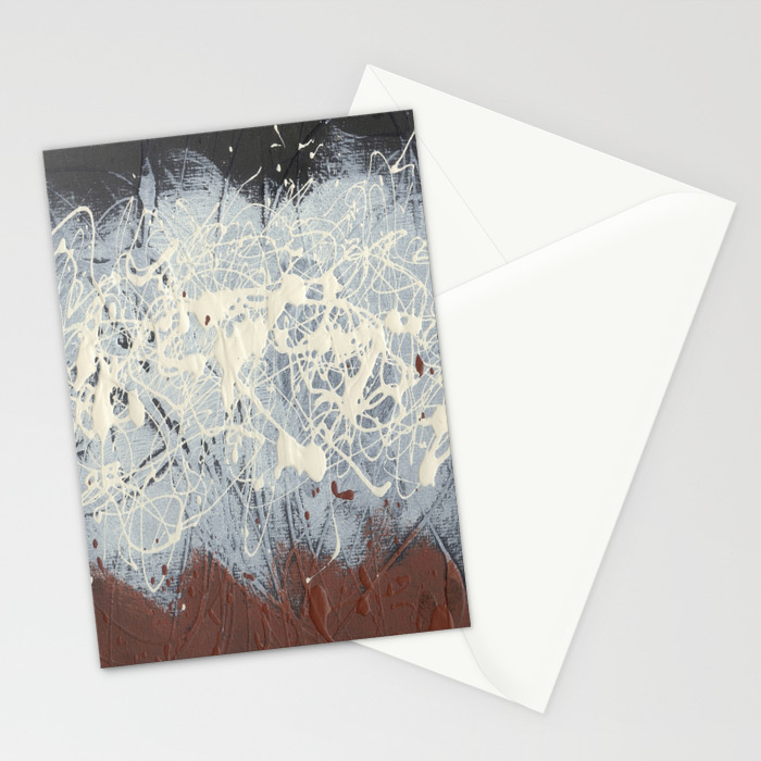 Cool Pollock Rothko Inspired Black White Red Abstract Corbin