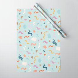 Abtract Colorful Brush Pattern Wrapping Paper