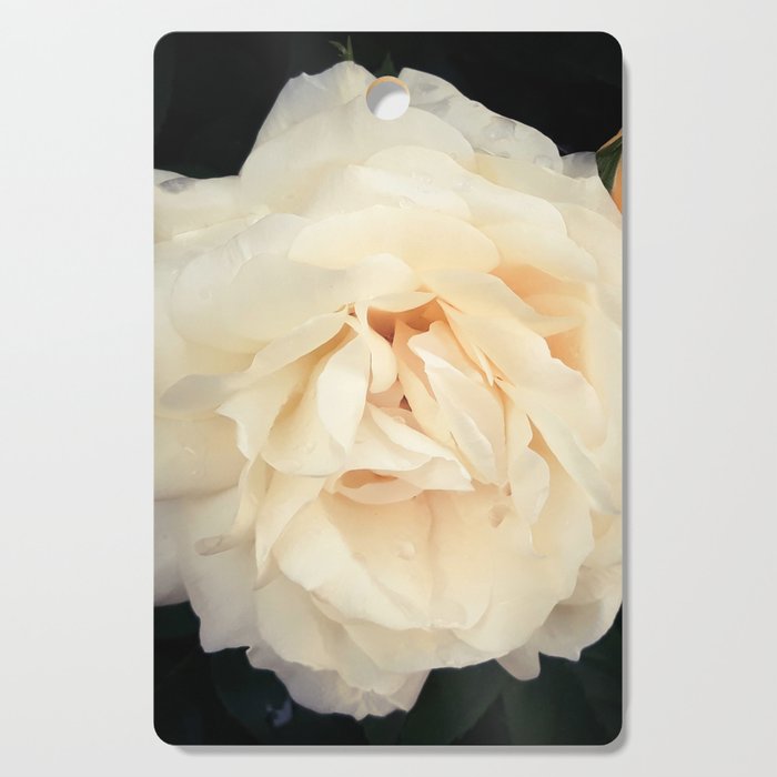 Light pastel yellow rose blossom garden photography Cutting Board