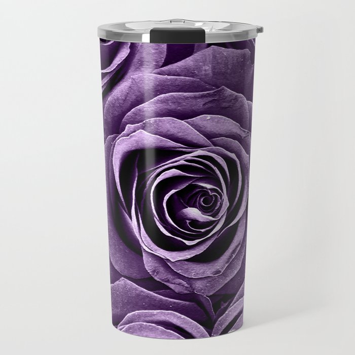 Rose Bouquet in Purple Travel Mug