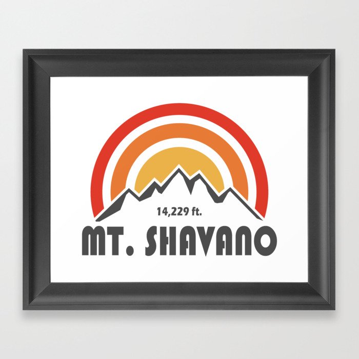 Mt. Shavano Colorado Framed Art Print