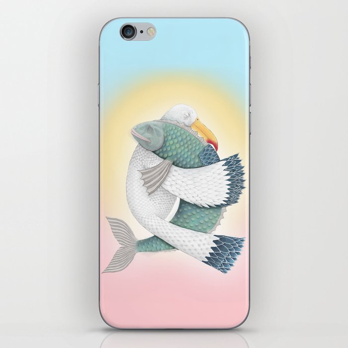 Bird and Fish iPhone Skin