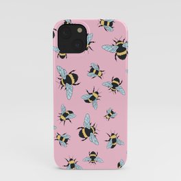 Bumble Bee (Pink) iPhone Case