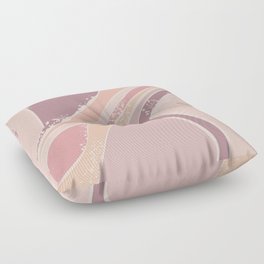 Peaches, Melons and Baby pink - muted Floor Pillow