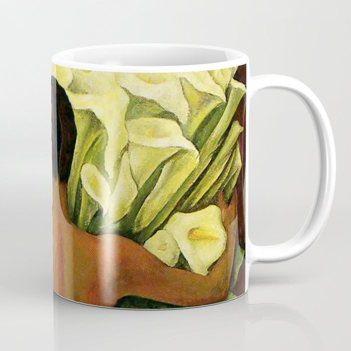 “Nude With Lilies” by Diego Rivera Coffee Mug