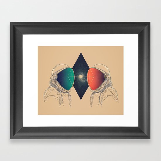 Space Between Framed Art Print