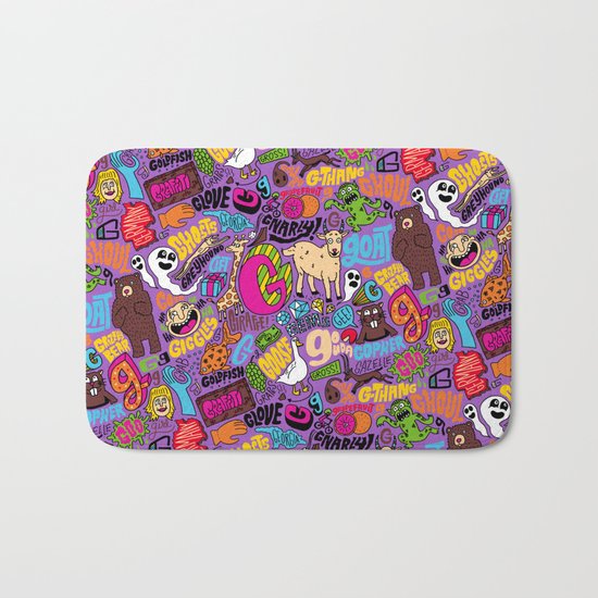 G Pattern Bath Mat