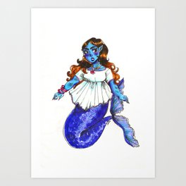 Karachi's Mermaid Art Print