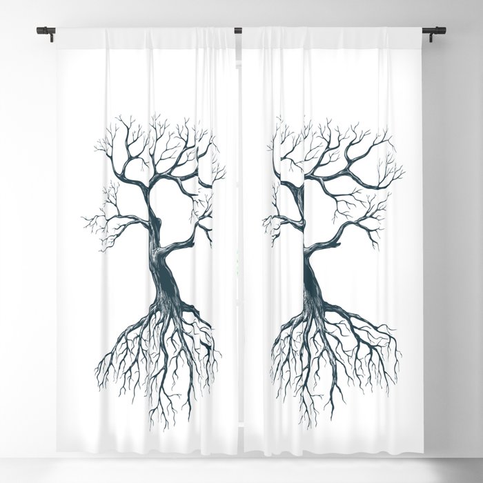 Tree without leaves Blackout Curtain