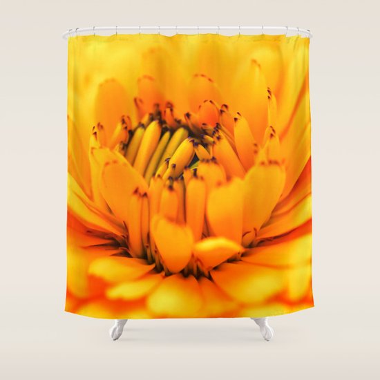 Yellow Shower Curtain
