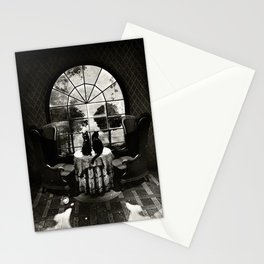 Room Skull B&W Stationery Card