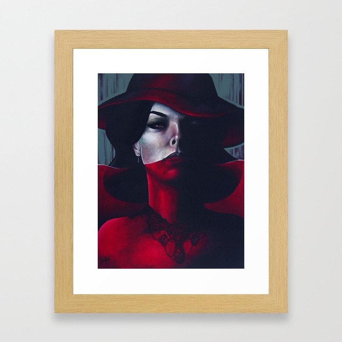 Miss Scarlet Framed Art Print