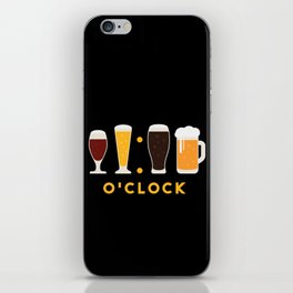 Beer O'clock Funny iPhone Skin