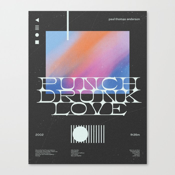Punch Drunk Poster Canvas Print