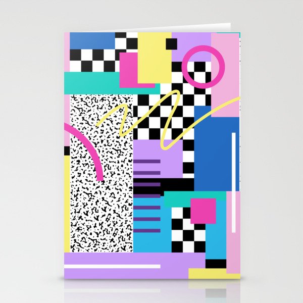 Memphis pattern 118 - 80s / 90s Retro Stationery Cards
