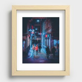Amsterdam Nightlife Recessed Framed Print