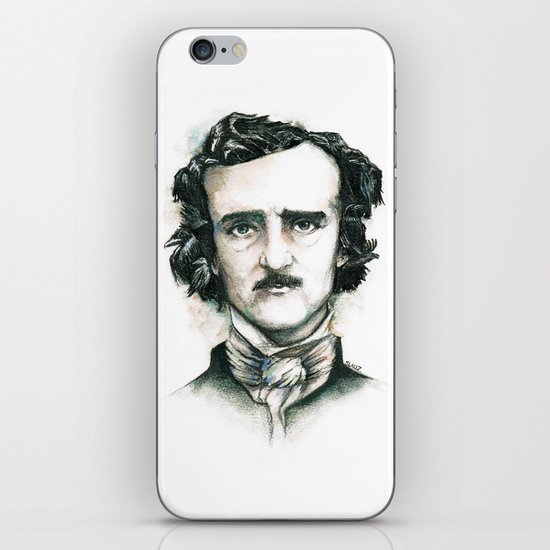 Edgar Allan Poe and Ravens iPhone & iPod Skin