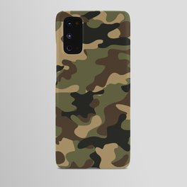 vintage military camouflage Android Case