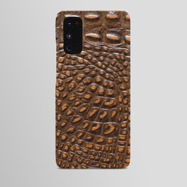 Brown Crocodile skin Android Case