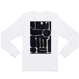 Modern Abstract Minimal Shapes 162 Long Sleeve T-shirt