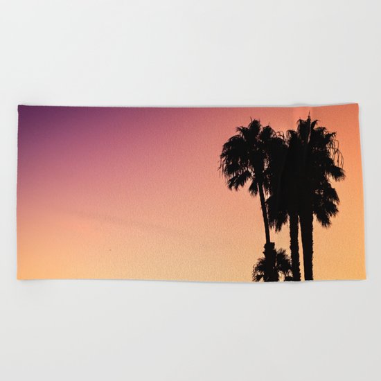 Tropical Sunset Beach Towel
