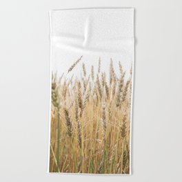 Harvest Wheat Field Beach Towel
