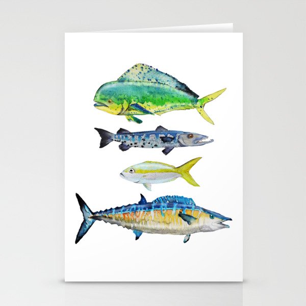 Caribbean Fish Stationery Cards