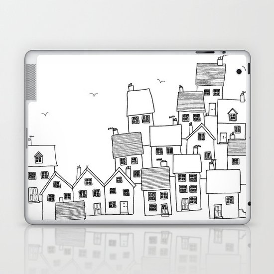 Harbour sketch Laptop & iPad Skin
