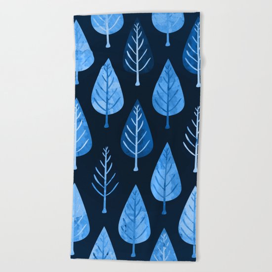 Leaf pattern Beach Towel