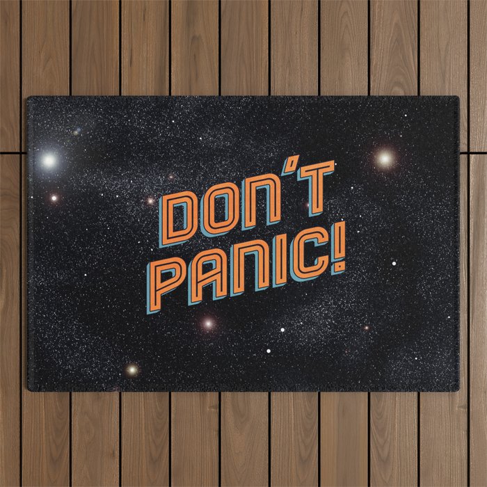 Don't Panic Outdoor Rug