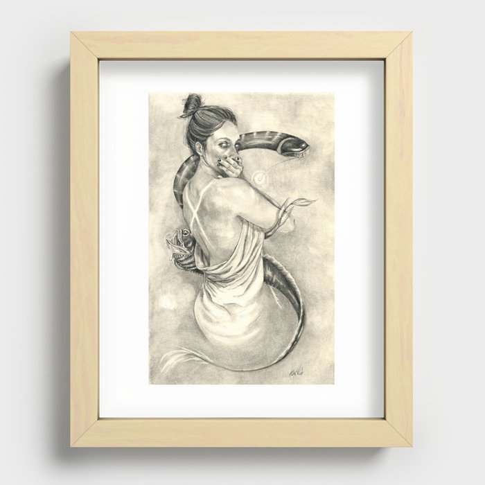 That sinking feeling Recessed Framed Print