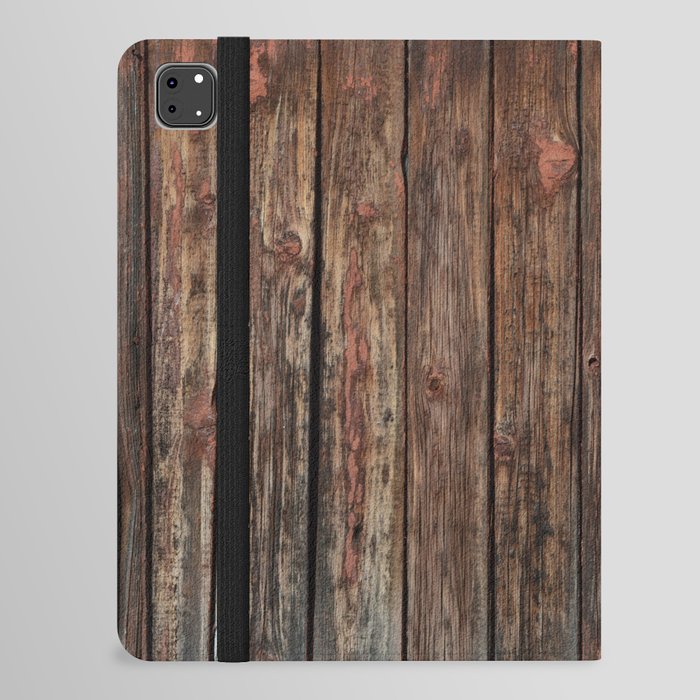 Vintage rustic wood background texture with knots.  iPad Folio Case
