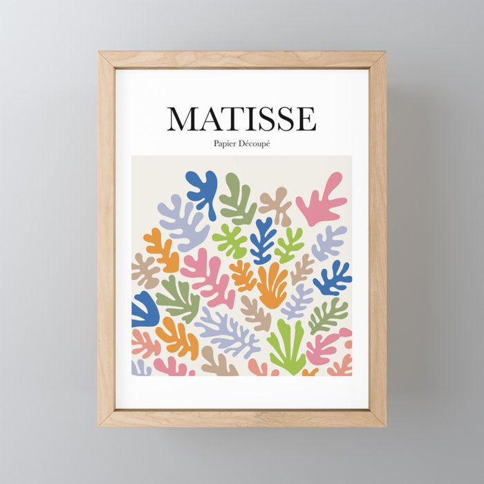 Matisse - Papier Découpé Framed Mini Art Print