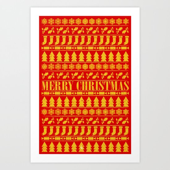 Merry Christmas Art Print
