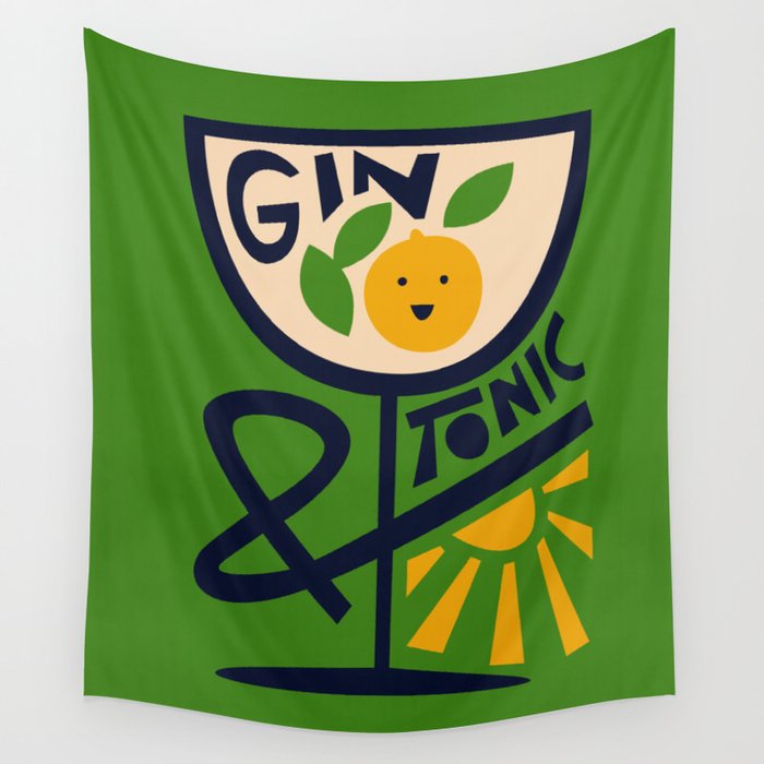 Gin & Tonic Wall Tapestry